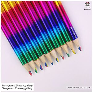 مداد چهار رنگ رنگین کمانی